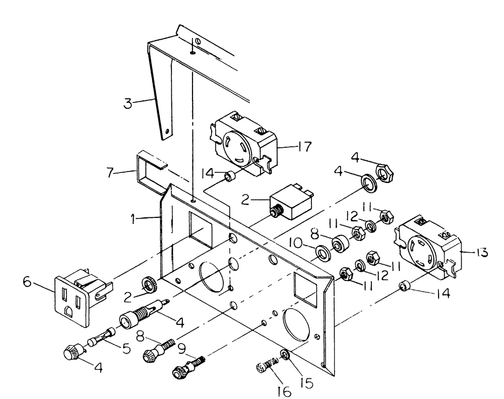 Panel No. 62002 Diagram and Parts List for 8720-0-DPG3750  Briggs and Stratton Generator